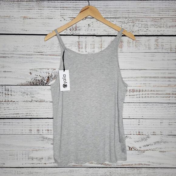 Jala Yoga Tank Top Grey Cactus Graphic | Small - Picture 2 of 5